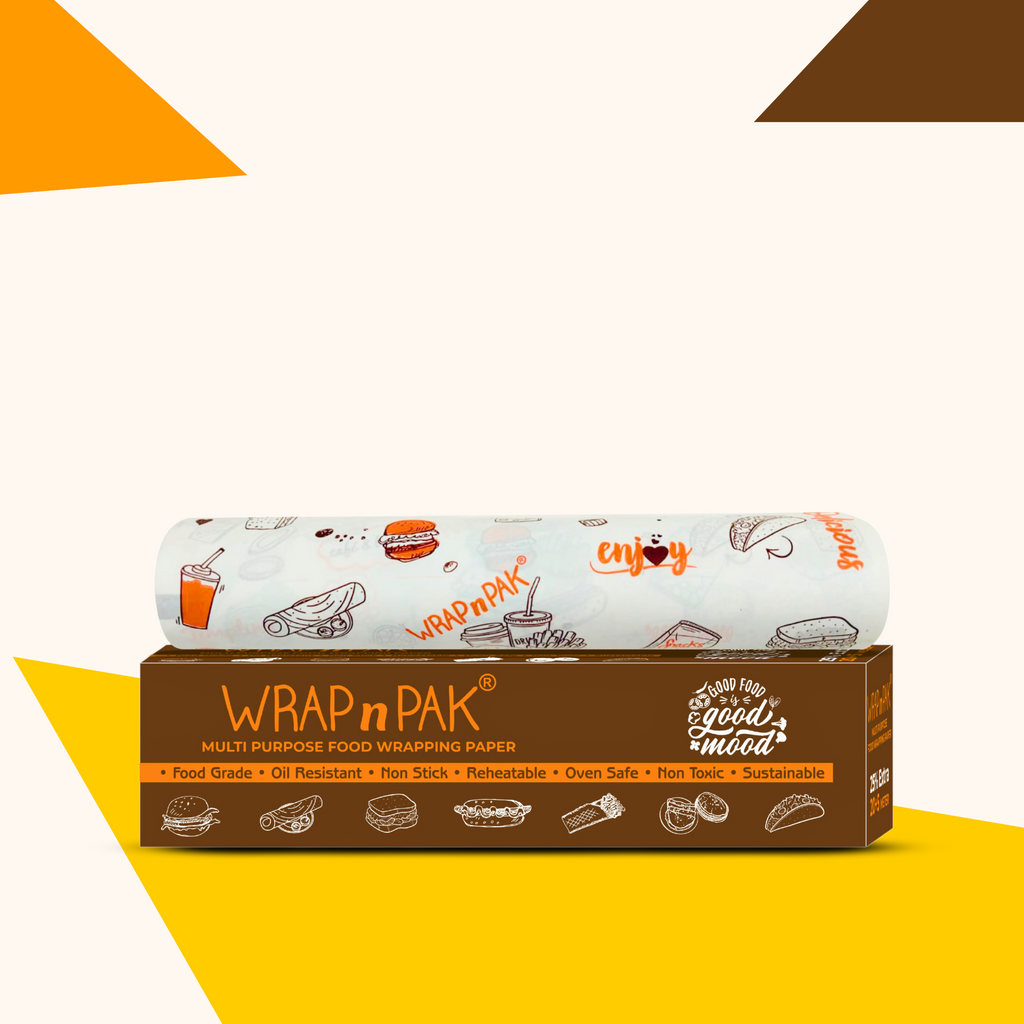 WRAP n PAK Wrapping Paper Roll | Twin Tone | 11''x 25 Meter