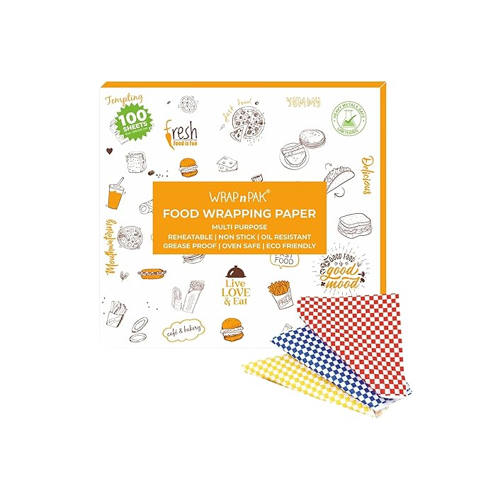 WRAP n PAK Wrapping Paper Sheets | Kids Edition | 29x28 Cm and 11x12 inch | 100 Sheets