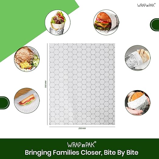 WRAP n PAK Honeycomb Foil Paper |12''x10" | 100 Sheets