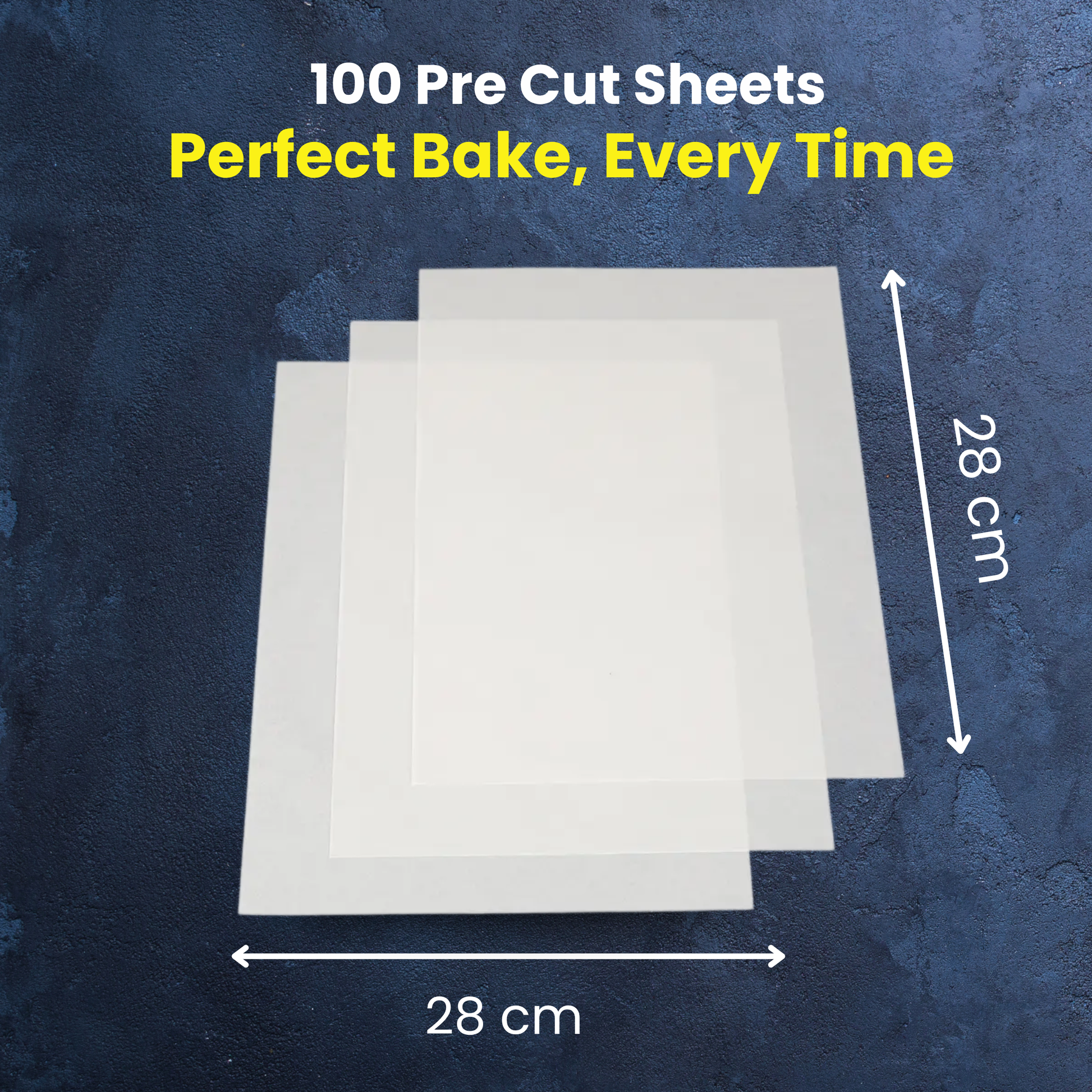 WRAP n PAK Air Fryer Baking Paper| White | 11"×11" | 100 Sheets