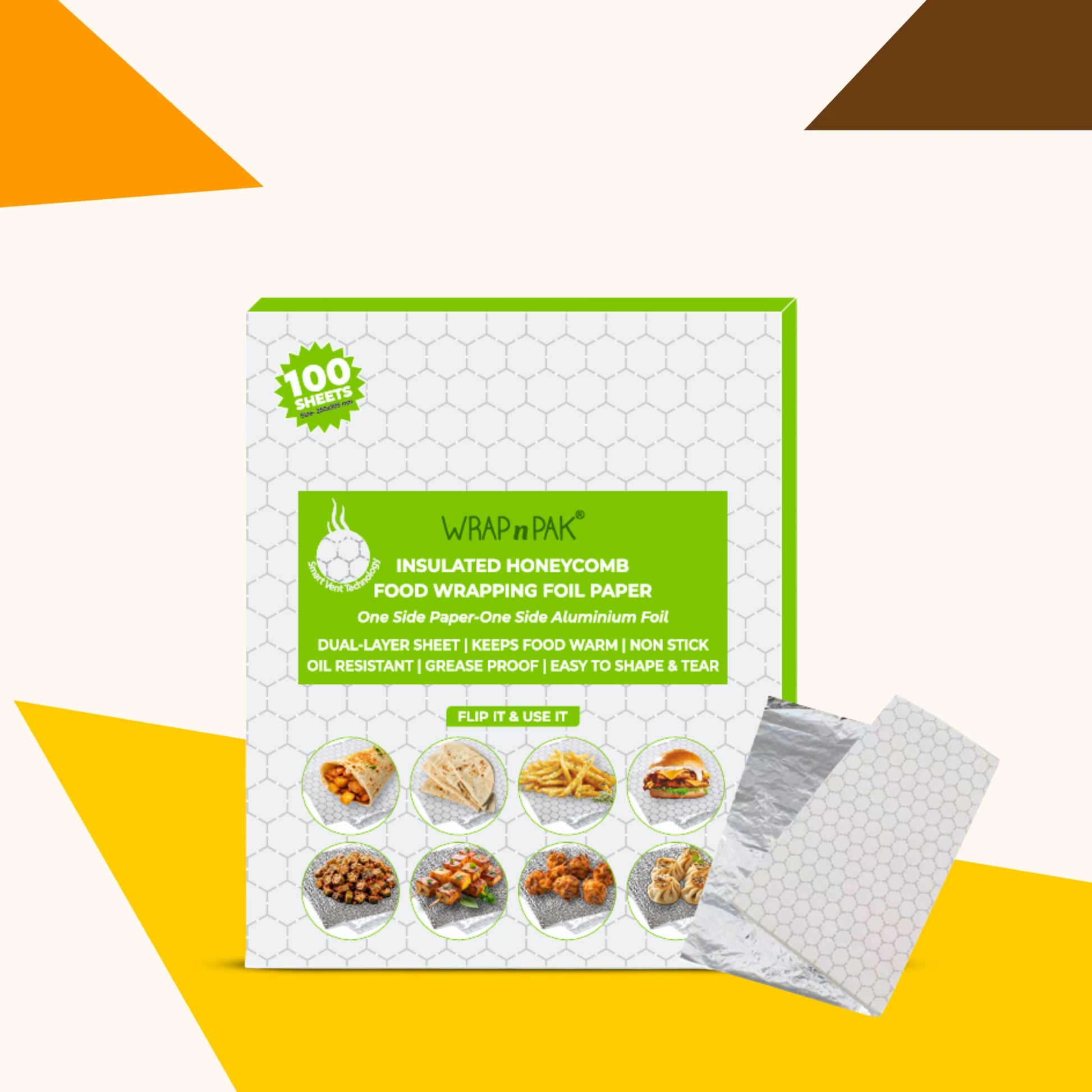 Honeycomb Foil Paper |12''x10" | 100 Sheets