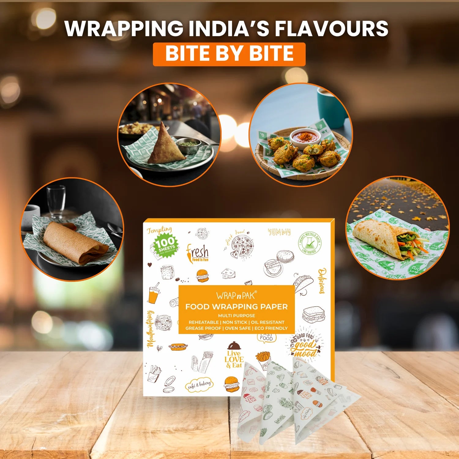 WRAP n PAK Wrapping Paper Sheets | Twin Tone | 11"×12" | 100 Sheets