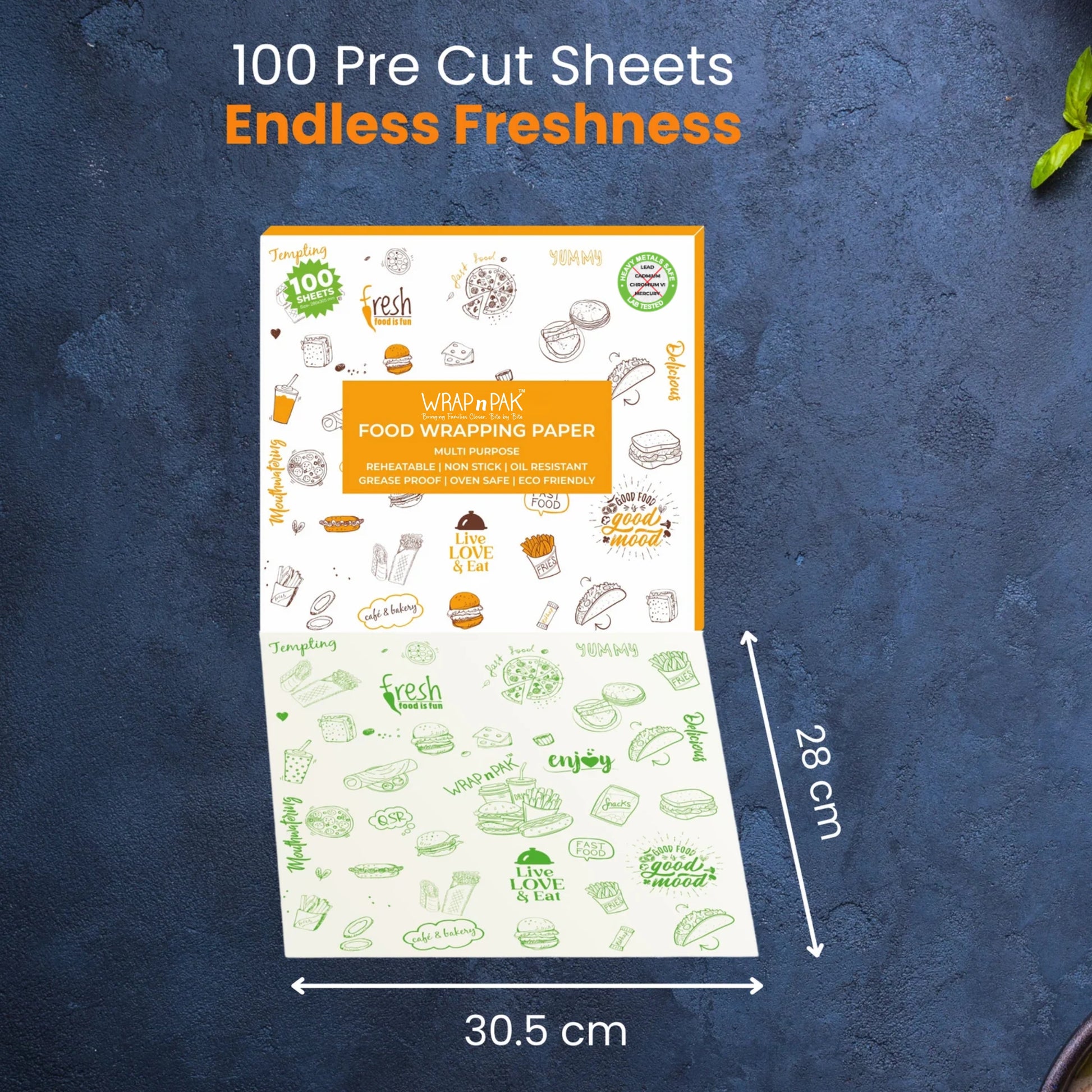 Wrapping Paper Sheets | Twin Tone | 11"×12" | 100 Sheets