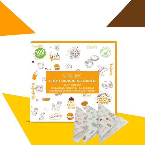 WRAP n PAK Wrapping Paper Sheets | Twin Tone | 11"×12" | 100 Sheets